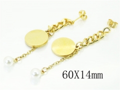 HY Wholesale Earrings 316L Stainless Steel Fashion Jewelry Earrings-HY87E0061KB