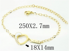 HY Wholesale Bracelets 316L Stainless Steel Jewelry Bracelets-HY43B0087KLW