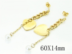 HY Wholesale Earrings 316L Stainless Steel Fashion Jewelry Earrings-HY87E0058KZ