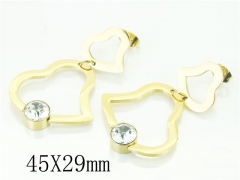 HY Wholesale Earrings 316L Stainless Steel Fashion Jewelry Earrings-HY49E0022MG