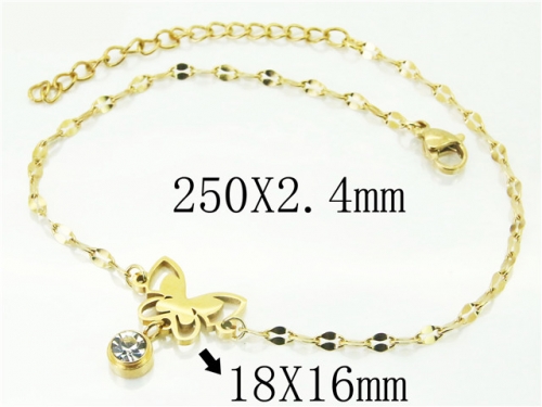 HY Wholesale Bracelets 316L Stainless Steel Jewelry Bracelets-HY43B0081KLS