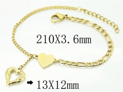 HY Wholesale Bracelets 316L Stainless Steel Jewelry Bracelets-HY43B0062ME