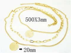 HY Wholesale Stainless Steel 316L Necklaces Bracelets Sets-HY50S0137HOR