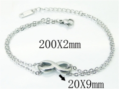 HY Wholesale Bracelets 316L Stainless Steel Jewelry Bracelets-HY43B0043LZ
