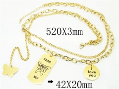 HY Wholesale Stainless Steel 316L Necklaces Bracelets Sets-HY50S0134HLD