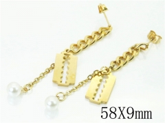 HY Wholesale Earrings 316L Stainless Steel Fashion Jewelry Earrings-HY87E0062KE