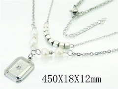 HY Wholesale Necklaces Stainless Steel 316L Jewelry Necklaces-HY52N0119HJE