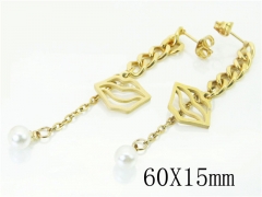 HY Wholesale Earrings 316L Stainless Steel Fashion Jewelry Earrings-HY87E0053KR
