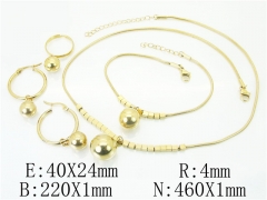 HY Wholesale Jewelry 316L Stainless Steel Earrings Necklace Jewelry Set-HY50S0118JQQ