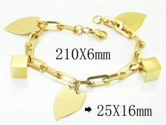 HY Wholesale Bracelets 316L Stainless Steel Jewelry Bracelets-HY56B0010HJC