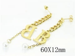 HY Wholesale Earrings 316L Stainless Steel Fashion Jewelry Earrings-HY87E0052KU