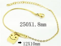 HY Wholesale Bracelets 316L Stainless Steel Jewelry Bracelets-HY43B0077KLU