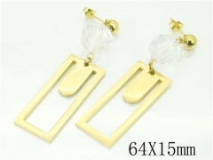 HY Wholesale Earrings 316L Stainless Steel Fashion Jewelry Earrings-HY49E0017MU