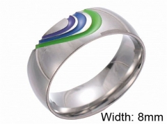 HY Wholesale 316L Stainless Steel Popular Rings-HY0063R009