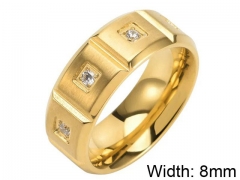 HY Wholesale 316L Stainless Steel Popular Rings-HY0063R139