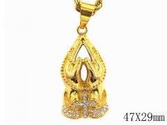 HY Wholesale Jewelry Stainless Steel Pendant (not includ chain)-HY0061P412