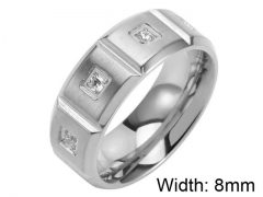 HY Wholesale 316L Stainless Steel Popular Rings-HY0063R138