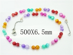 HY Wholesale Necklaces Stainless Steel 316L Jewelry Necklaces-HY92N0337HQQ