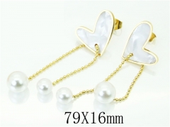 HY Wholesale Earrings 316L Stainless Steel Fashion Jewelry Earrings-HY32E0150OB