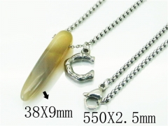 HY Wholesale Necklaces Stainless Steel 316L Jewelry Necklaces-HY92N0339HFF