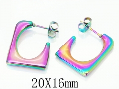 HY Wholesale Earrings 316L Stainless Steel Fashion Jewelry Earrings-HY70E0313LF