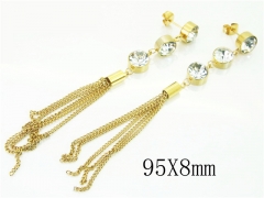 HY Wholesale Earrings 316L Stainless Steel Fashion Jewelry Earrings-HY26E0436OW