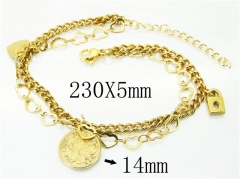 HY Wholesale Bracelets 316L Stainless Steel Jewelry Bracelets-HY66B0028PLE