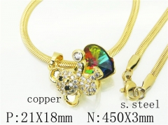 HY65N0028PLSHY Wholesale Necklaces Stainless Steel 316L And Copper Jewelry Necklaces-