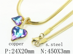 HY65N0021PLTHY Wholesale Necklaces Stainless Steel 316L And Copper Jewelry Necklaces-