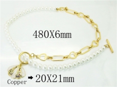 HY Wholesale Necklaces Stainless Steel 316L Jewelry Necklaces-HY21N0057HOD