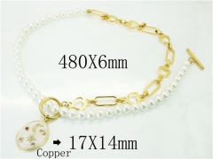 HY Wholesale Necklaces Stainless Steel 316L Jewelry Necklaces-HY21N0056HOF