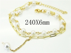 HY Wholesale Bracelets 316L Stainless Steel Jewelry Bracelets-HY66B0021OL