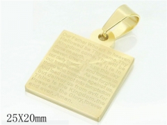 HY Wholesale Pendant 316L Stainless Steel Jewelry Pendant-HY59P0895ML