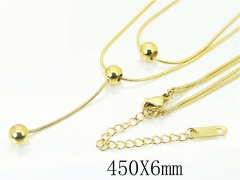 HY Wholesale Necklaces Stainless Steel 316L Jewelry Necklaces-HY09N1277PQ