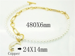 HY Wholesale Necklaces Stainless Steel 316L Jewelry Necklaces-HY21N0058HOE