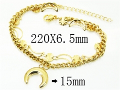 HY Wholesale Bracelets 316L Stainless Steel Jewelry Bracelets-HY66B0026PLR