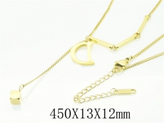 HY Wholesale Necklaces Stainless Steel 316L Jewelry Necklaces-HY09N1274PR