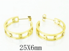 HY Wholesale Earrings 316L Stainless Steel Fashion Jewelry Earrings-HY32E0146OY