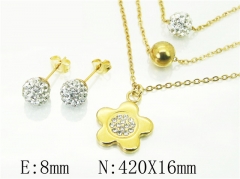 HY Wholesale Jewelry 316L Stainless Steel Earrings Necklace Jewelry Set-HY12S1152PZ