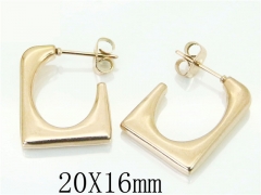 HY Wholesale Earrings 316L Stainless Steel Fashion Jewelry Earrings-HY70E0312LG