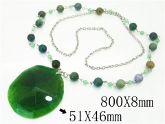 HY Wholesale Necklaces Stainless Steel 316L Jewelry Necklaces-HY92N0329IRR