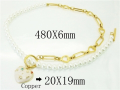 HY Wholesale Necklaces Stainless Steel 316L Jewelry Necklaces-HY21N0055HOS