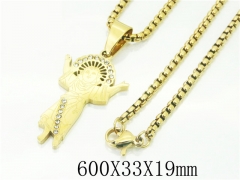 HY Wholesale Necklaces Stainless Steel 316L Jewelry Necklaces-HY09N1238PL