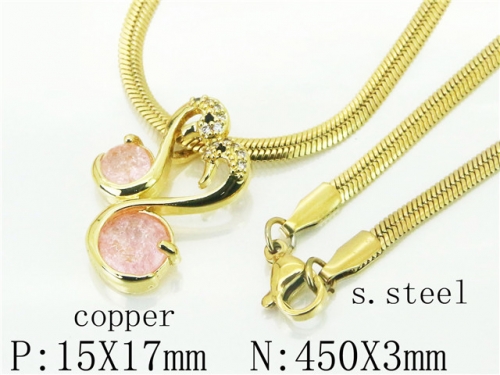 HY65N0027PLAHY Wholesale Necklaces Stainless Steel 316L And Copper Jewelry Necklaces-