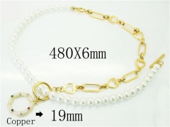 HY Wholesale Necklaces Stainless Steel 316L Jewelry Necklaces-HY21N0054HOQ