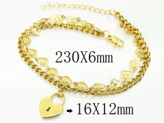 HY Wholesale Bracelets 316L Stainless Steel Jewelry Bracelets-HY66B0027PLC