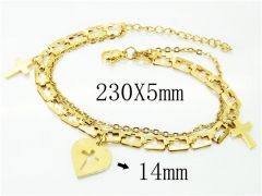 HY Wholesale Bracelets 316L Stainless Steel Jewelry Bracelets-HY66B0023PLD