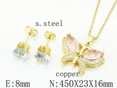 HY Wholesale Jewelry Earrings Copper Necklace Jewelry Set-HY65S0072OX