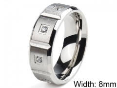 HY Wholesale 316L Stainless Steel Popular Rings-HY0064R075