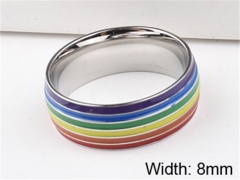 HY Wholesale Rings 316L Stainless Steel Popular Rings-HY0064R020